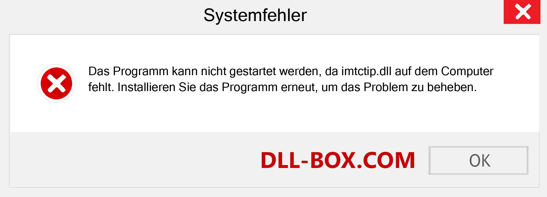 imtctip.dll-Datei fehlt?. Download für Windows 7, 8, 10 - Fix imtctip dll Missing Error unter Windows, Fotos, Bildern